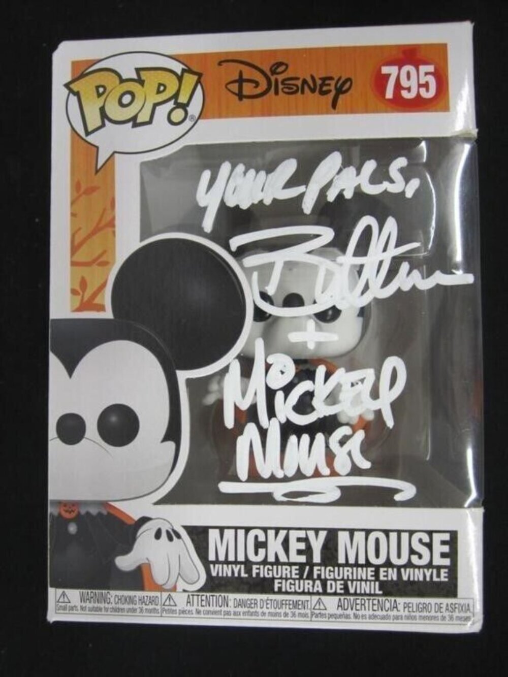 Bret Iwan signed Funko Pop! Vinyl: Disney - Mickey Mouse #795 w/COA